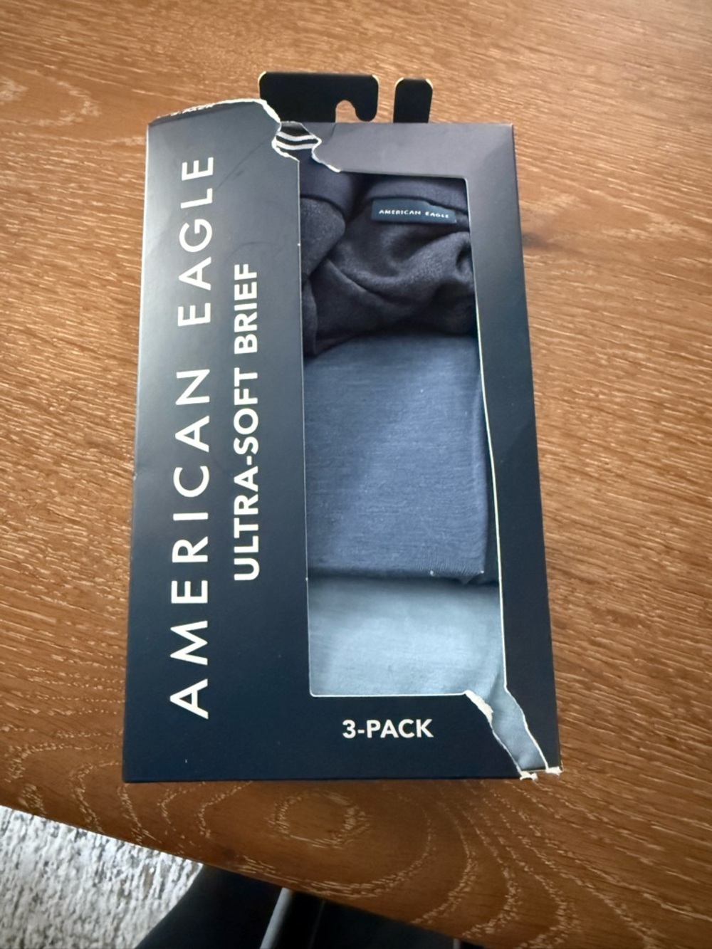 American Eagle Outfitters Men’s Ultra-Soft Brief 3-Pack - Navy & Blue size XXL